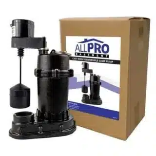 sump pump installation